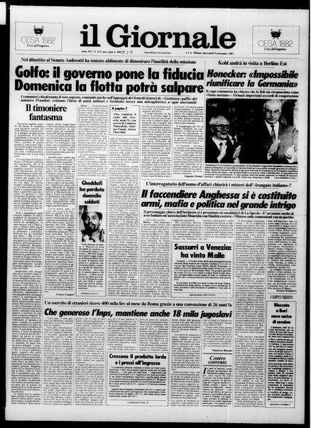 Il giornale : quotidiano del mattino